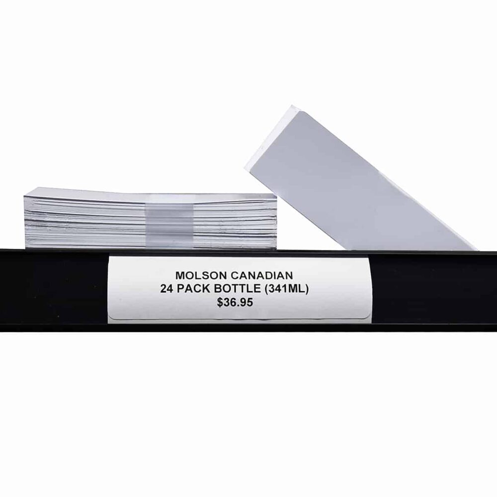 ZipMaster Grow -  Labels and Signage 1 1/3″ H x 4″ W White Label Backers