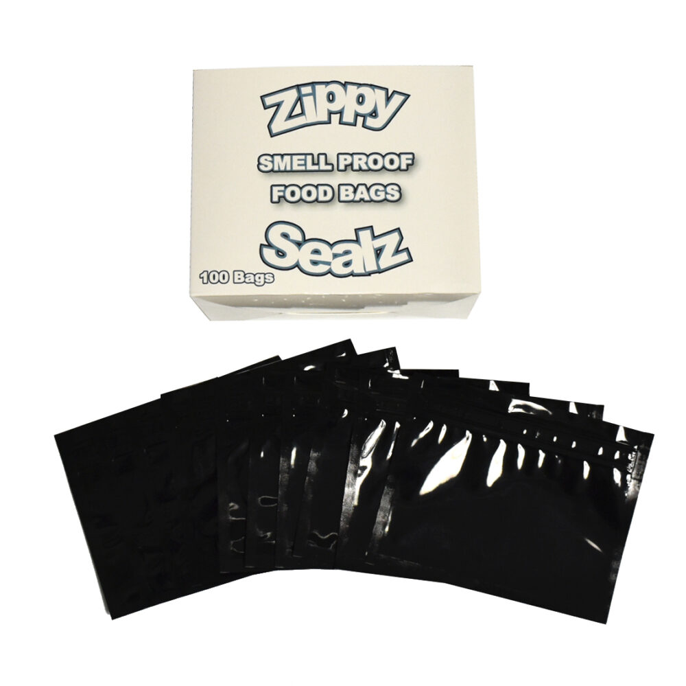 ZipMaster Grow -  Retail Accessories Zippy Sealz Smell Proof Retail Bags-100 Medium with Display Box