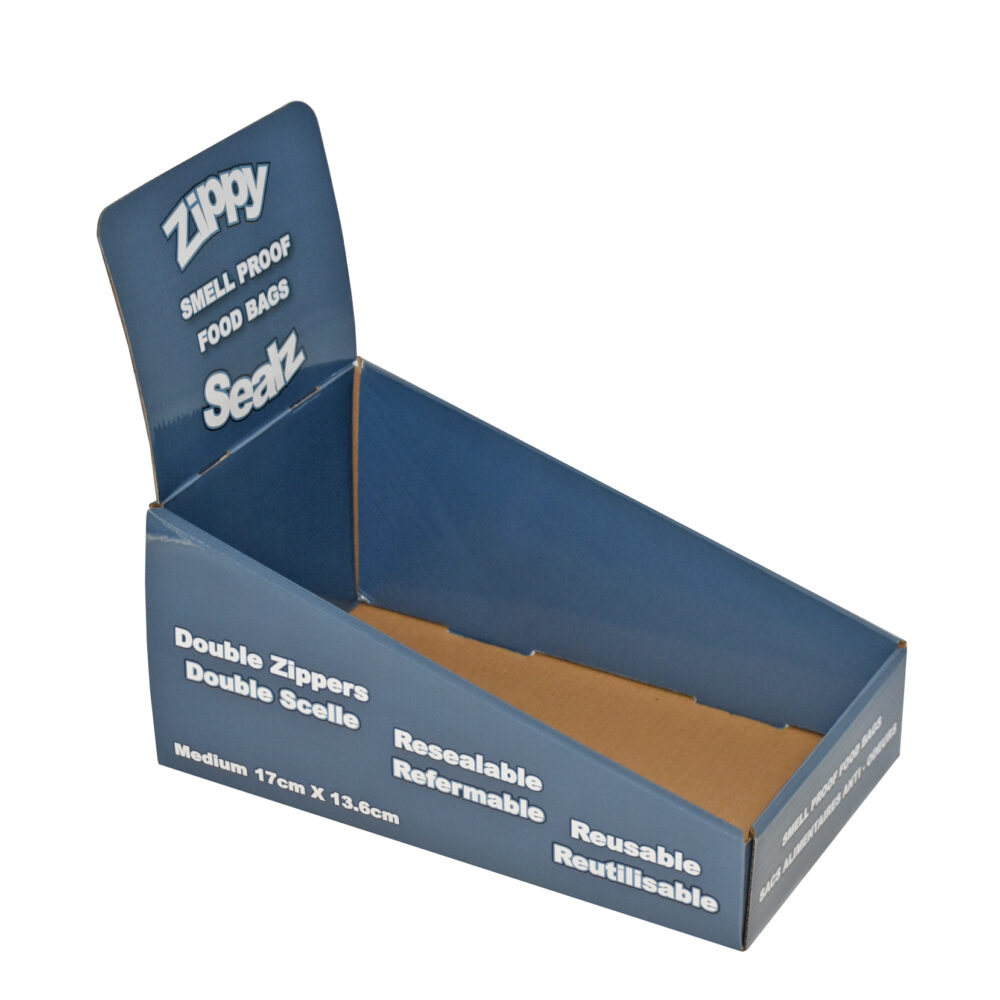 ZipMaster Grow -  Retail Bags Zippy Sealz Retail Countertop Display Boxes Medium