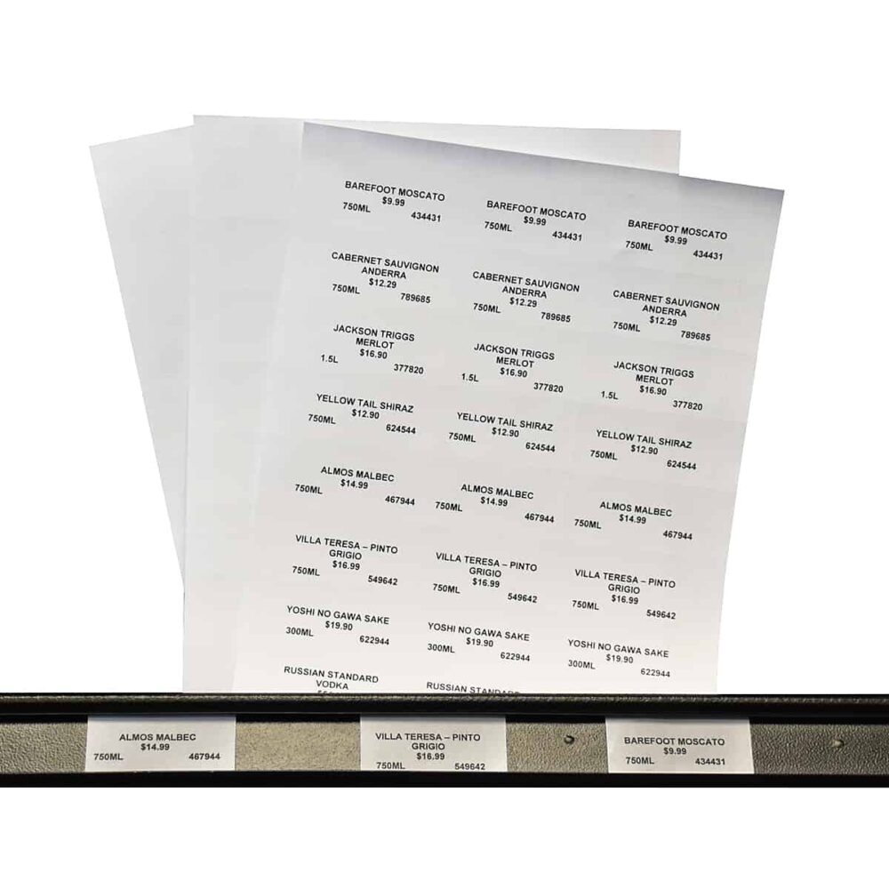 ZipMaster Grow -  Labels and Signage Perforated White Card Paper Labels-1.25″ X 3 “