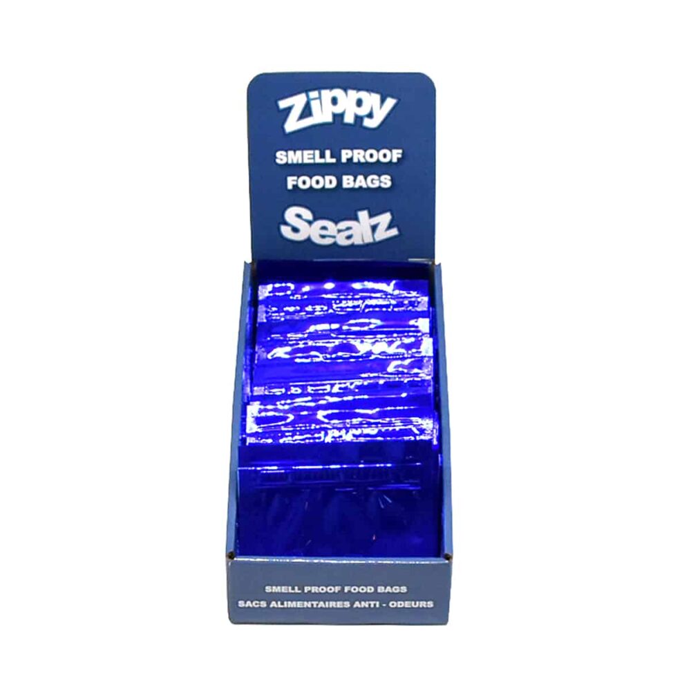ZipMaster Grow -  Retail Accessories Zippy Sealz Smell Proof Retail Bags-100 Small with Display Box