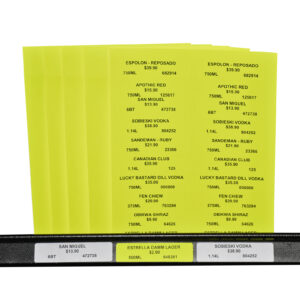 ZipMaster Grow -  Labels and Signage Easy Peel 5161 Coloured Sticker Labels 4″ x 1″ Neon Yellow