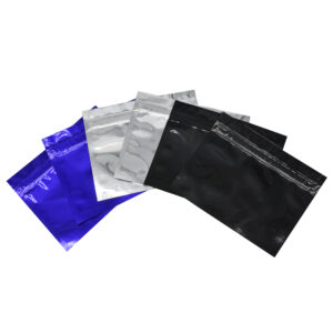 ZipMaster Grow -  Zippy Sealz Smell Proof Sample & Testing Bags Zippy Sealz Sample & Testing Bags- 150 Medium Bags/Box Mixed Colours (50 Silver, 50 Blue, 50 Black)